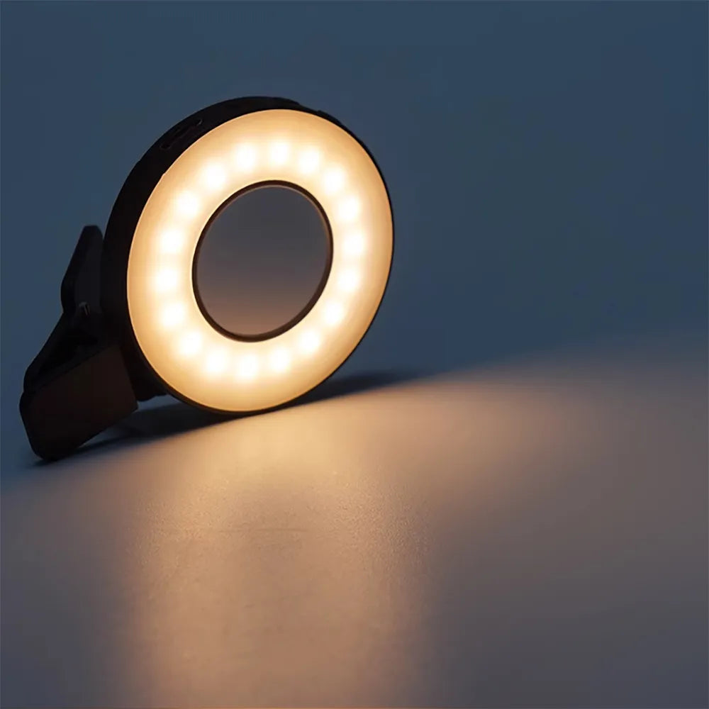 Portable Magnetic LED Phone Lamp with Adjustable Brightness – Compact Vlogging Light with 3 Light Modes and Magnetic Attachment 1