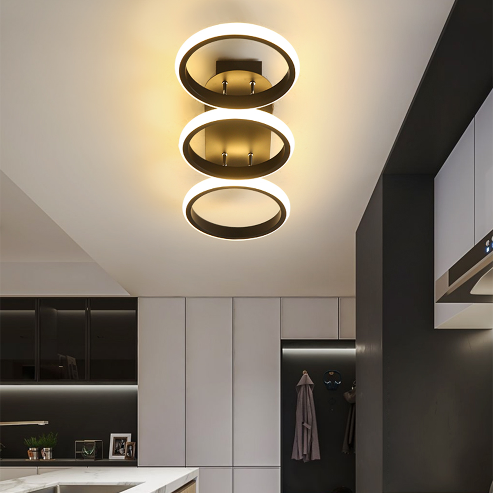 Modern ceiling light fixture in a kitchen setting