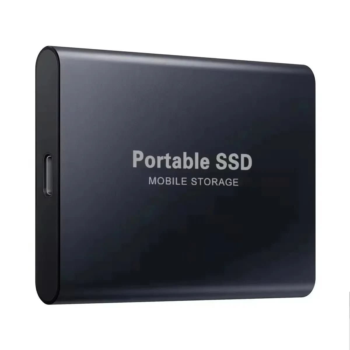 100GB Portable SSD External Hard Drive with USB-C and USB 3.1 – Compact and Shockproof Storage Solution 0