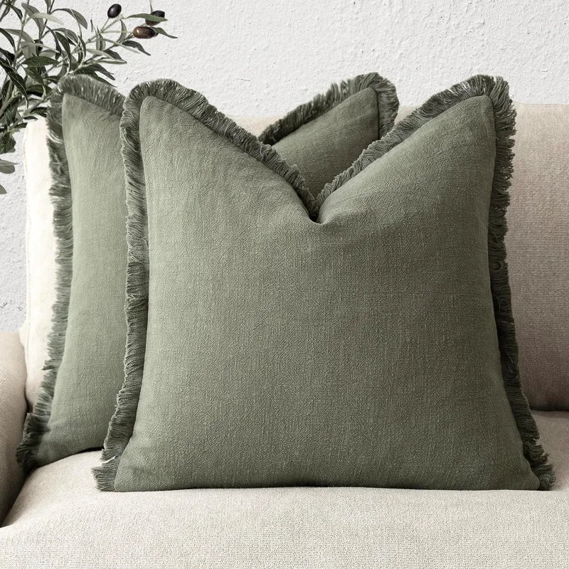 100% Cotton Decorative Cushion Covers – Modern Design, 45x45 cm, Versatile for Sofa and Bed, Machine Washable 0
