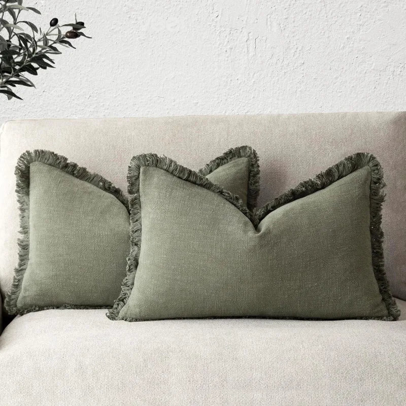 100% Cotton Decorative Cushion Covers – Modern Design, 45x45 cm, Versatile for Sofa and Bed, Machine Washable 2