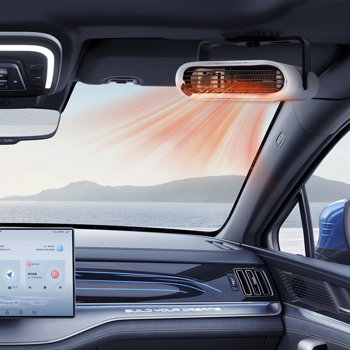 12V Portable Car Heater and Window Defroster - 150W Compact Heating and Cooling Fan for Instant Comfort 4