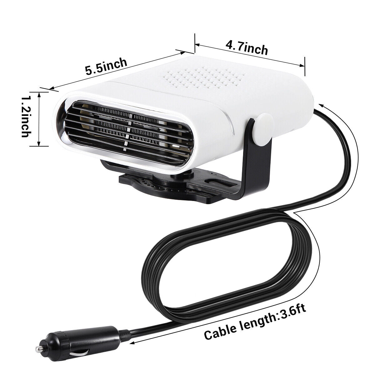 12V Portable Car Heater and Window Defroster - 150W Compact Heating and Cooling Fan for Instant Comfort 5