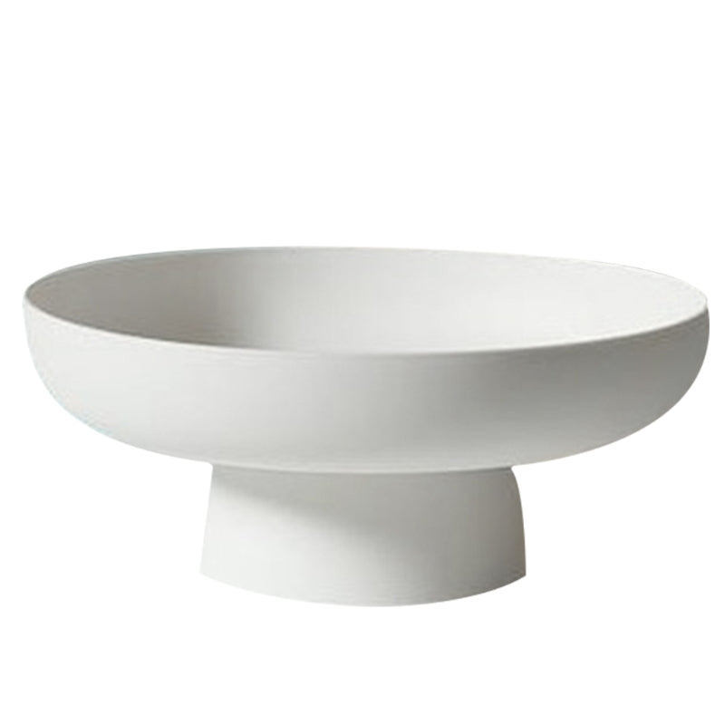 White ceramic bowl on a white background
