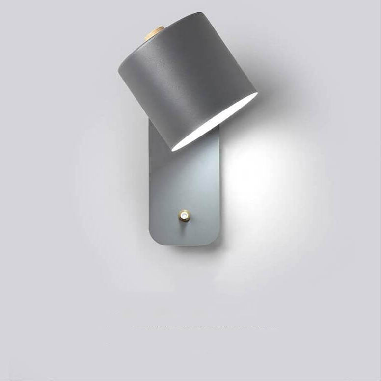 Gray wall lamp on a white background