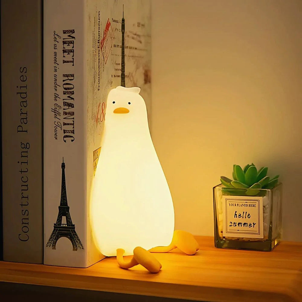 Cute Animal Night Light – Soft Silicone Kids’ Lamp with Color Change & Rechargeable Design
