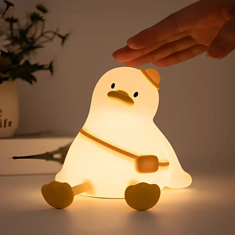 Cute Animal Night Light – Soft Silicone Kids’ Lamp with Color Change & Rechargeable Design