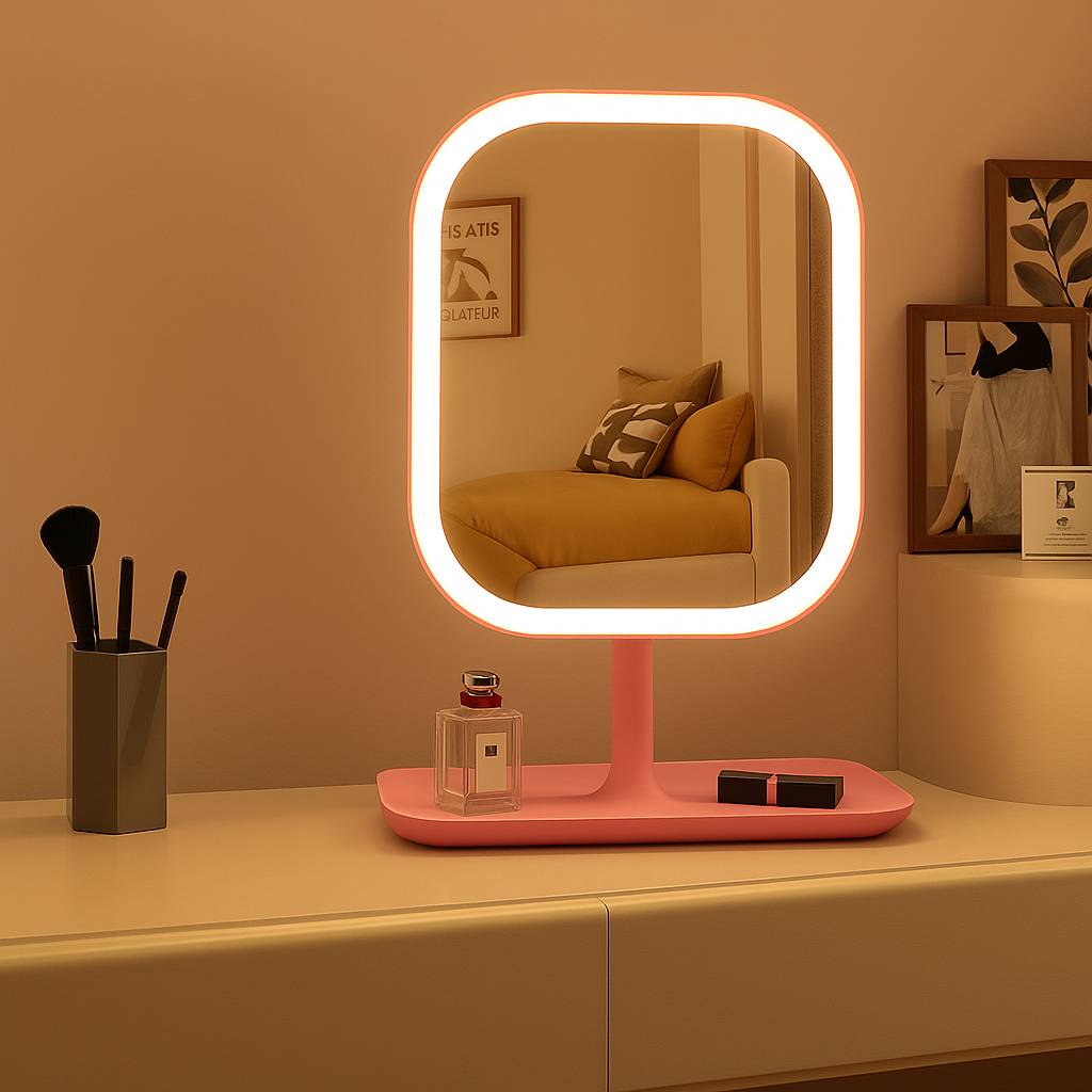 LED Vanity Mirror with Lights – Touch Control, 3 Light Colors for Perfect Makeup Application 5