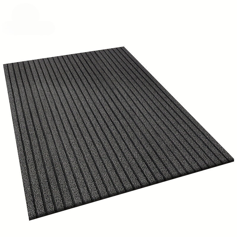 Black textured mat on a white background
