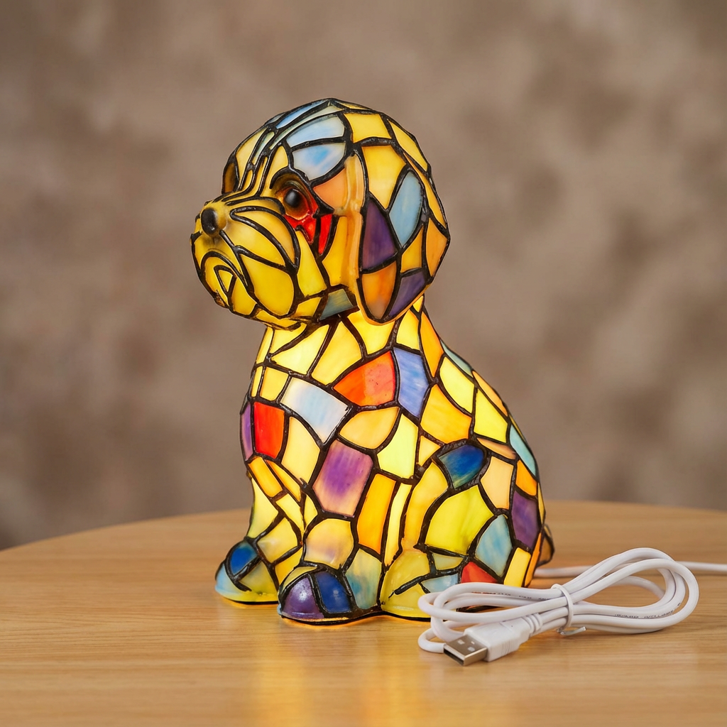 Friendship Glow Lamp – Artistic Resin Figurine with Warm Ambient Lighting 1