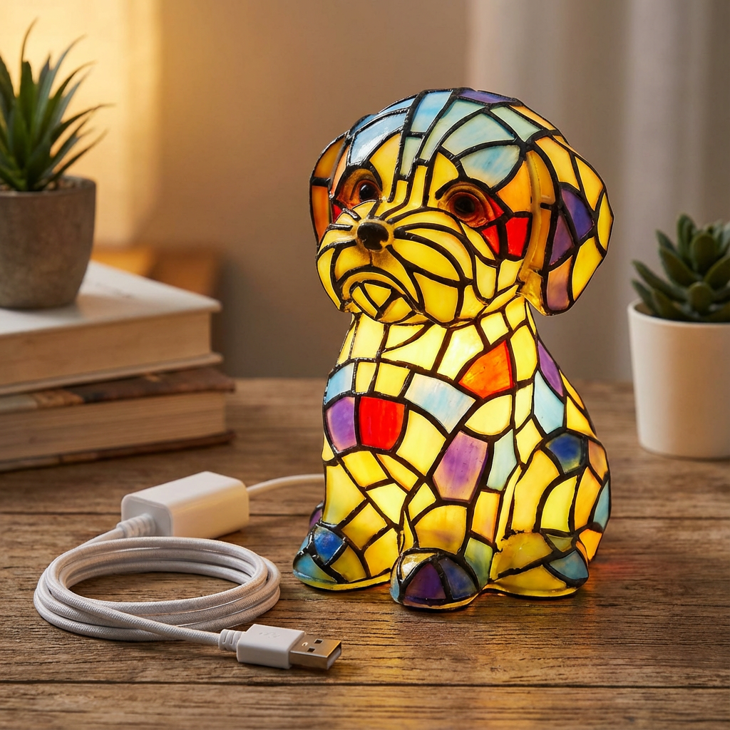 Friendship Glow Lamp – Artistic Resin Figurine with Warm Ambient Lighting 0