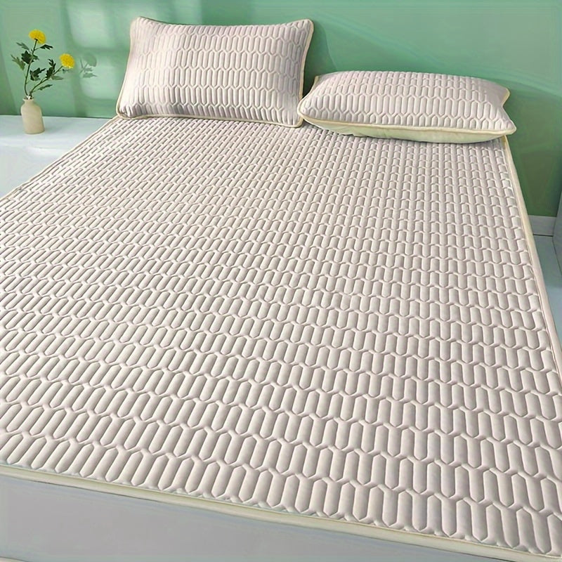 Cooling Latex Mat Set – Breathable & Foldable Comfort for Bedroom or Dorm