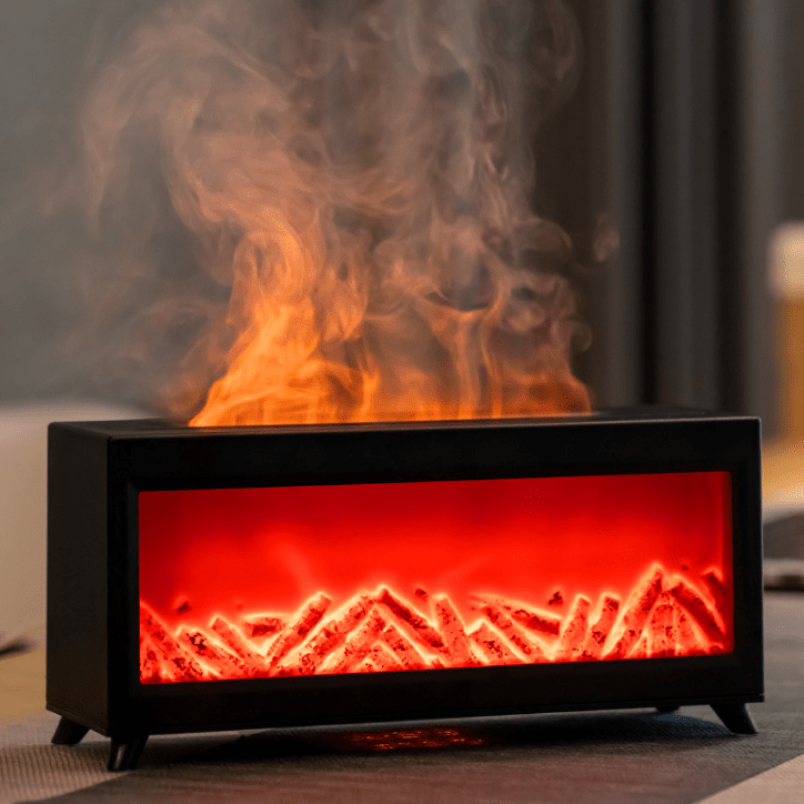 4-in-1 Essential Oil Diffuser with Humidifier, LED Flame Effect, and Smart Timer - Best Diffuser for Home Decor 1