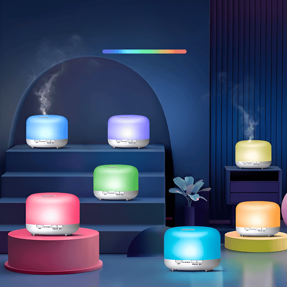 Multifunctional Aroma Diffuser with Bluetooth Speaker and Humidifier - 4-in-1 Electric Diffuser for Essential Oils and Night Light 1