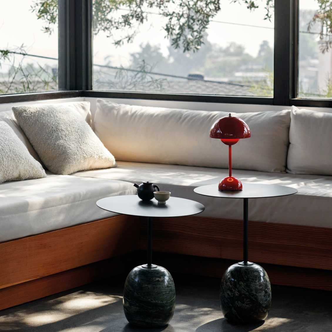 Solar LED Table Lamp | Warm Ambient Lighting for Cozy Interiors & Outdoor Evenings