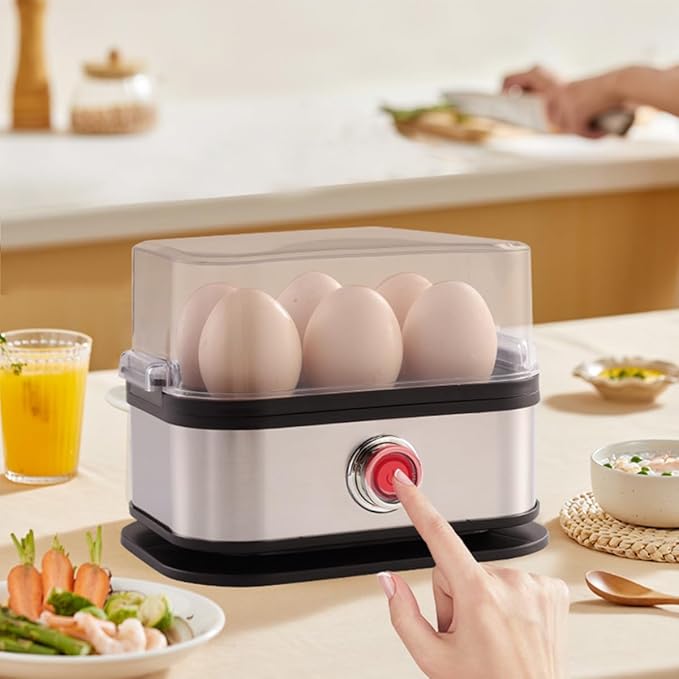 Electric Egg Cooker for 6 Eggs – Compact, Multifunctional & Easy to Use