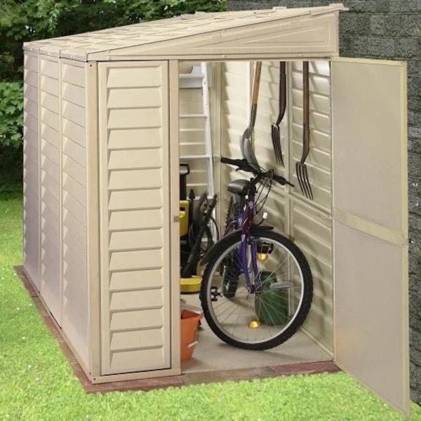 Duramax 4ft x 8ft Sidemate Vinyl Resin Outdoor Storage Shed