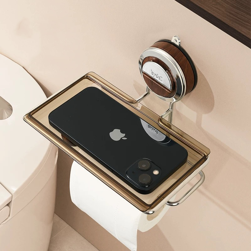 Phone case with a stand and ring holder on a phone