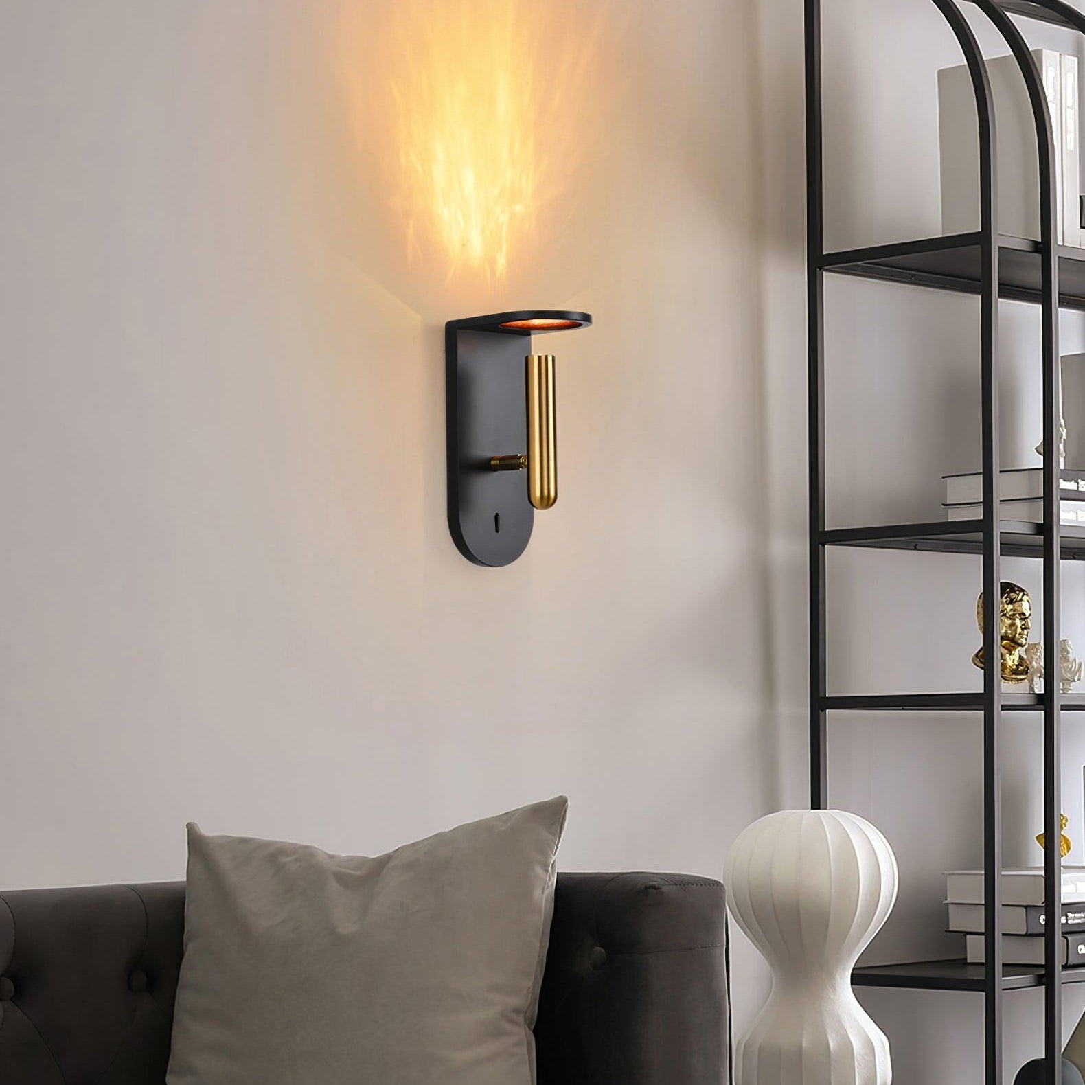 Adjustable LED Wall Sconce Lamp – Modern Wall Lights for Bedroom in White and Black, Compact Design with Multiple Light Temperatures 3