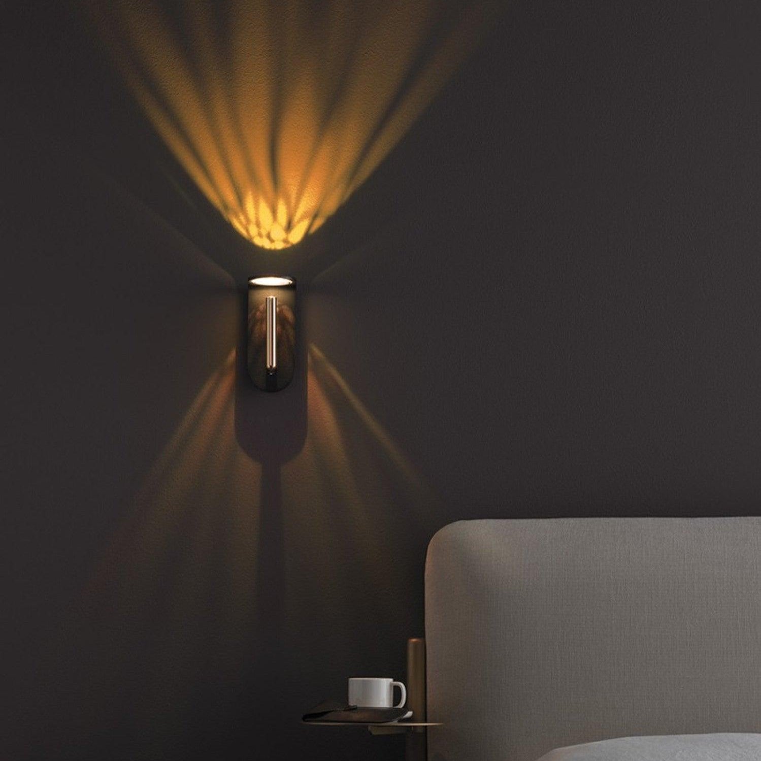 Adjustable LED Wall Sconce Lamp – Modern Wall Lights for Bedroom in White and Black, Compact Design with Multiple Light Temperatures 9