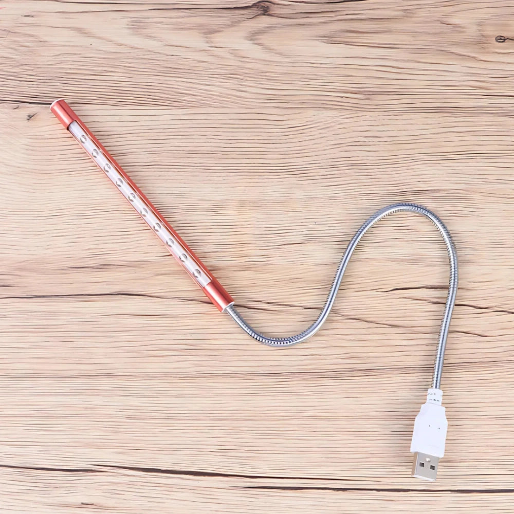 Adjustable USB-Powered LED Keyboard Light with Flexible Positioning for Optimal Illumination – Compact and Portable Design 5