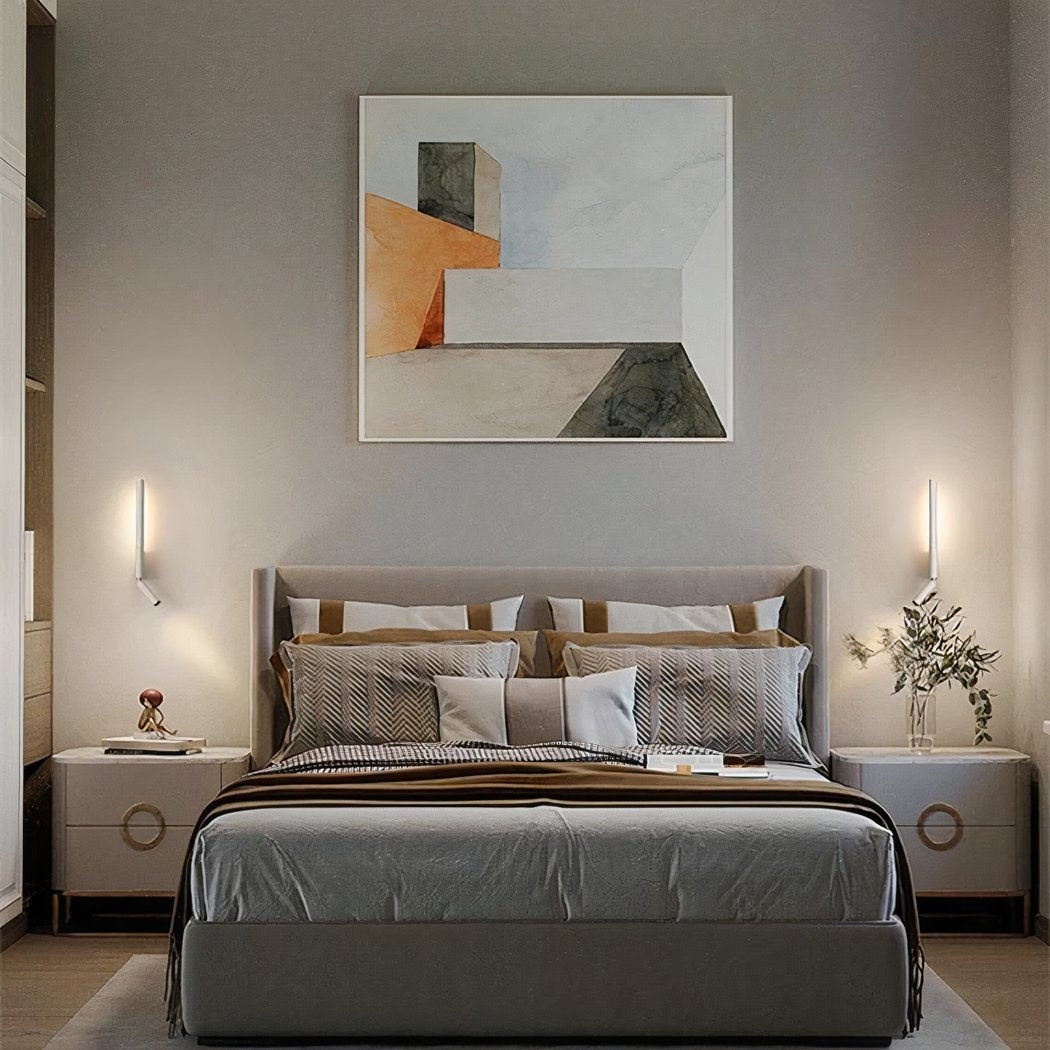 Adjustable Wall Reading Light with Dual LED Heads – Modern Slim Linear Design & Rotatable Arm 3