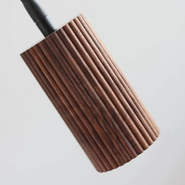 Adjustable Wooden Cylinder Wall Light – Natural Walnut Finish, Modern Wall Lamp for Contemporary Interiors 4