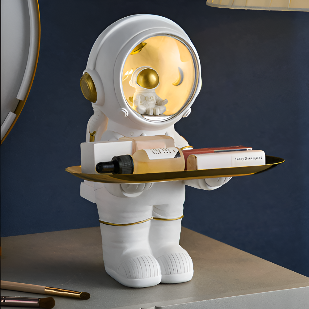 Astronaut Storage Tray with Resin Surface – Stylish Space-Saving Organizer for Keys and Essentials 2