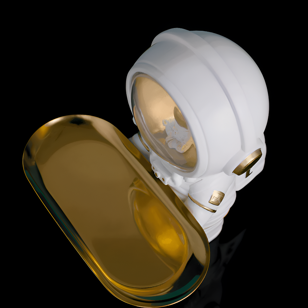 Astronaut Storage Tray with Resin Surface – Stylish Space-Saving Organizer for Keys and Essentials 5