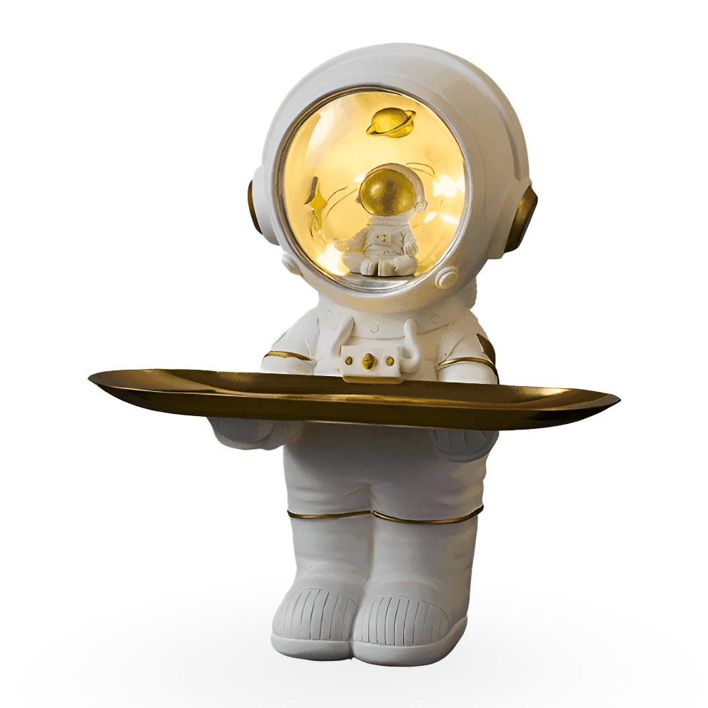 Astronaut Storage Tray with Resin Surface – Stylish Space-Saving Organizer for Keys and Essentials 8