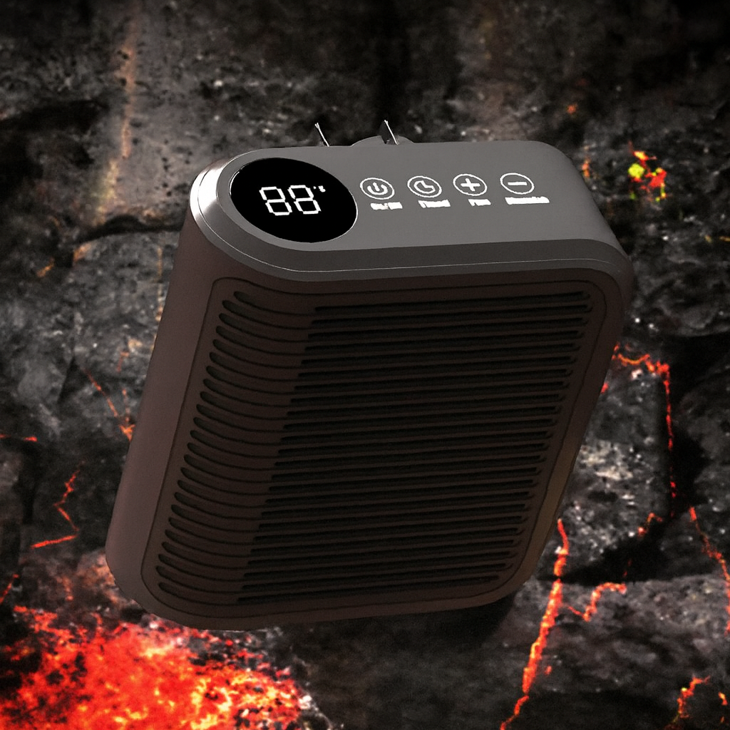 Compact Wall Mounted Electric Heater with Thermostat and Timer – 800W Space-Saving Design for Instant Warmth 5