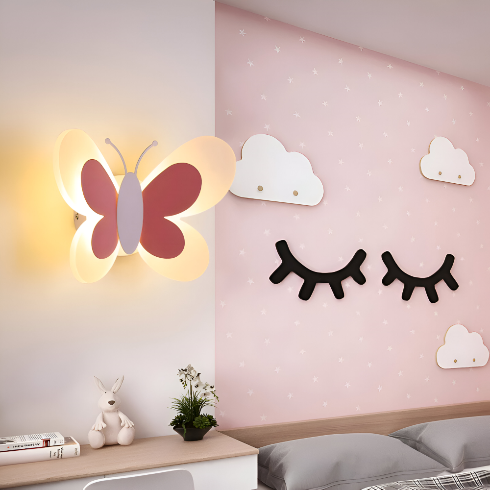 Colorful Acrylic Butterfly Wall Light – LED Indoor Lighting for Kids' Rooms, Energy Efficient and Safe with Customizable Lighting 2