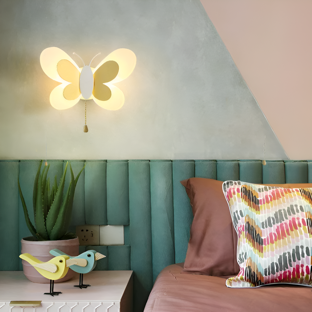 Colorful Acrylic Butterfly Wall Light – LED Indoor Lighting for Kids' Rooms, Energy Efficient and Safe with Customizable Lighting 4