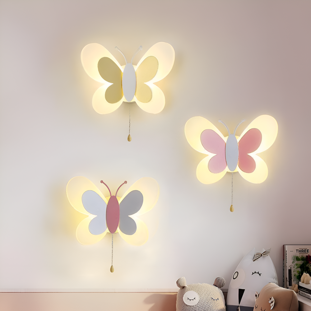 Colorful Acrylic Butterfly Wall Light – LED Indoor Lighting for Kids' Rooms, Energy Efficient and Safe with Customizable Lighting 5
