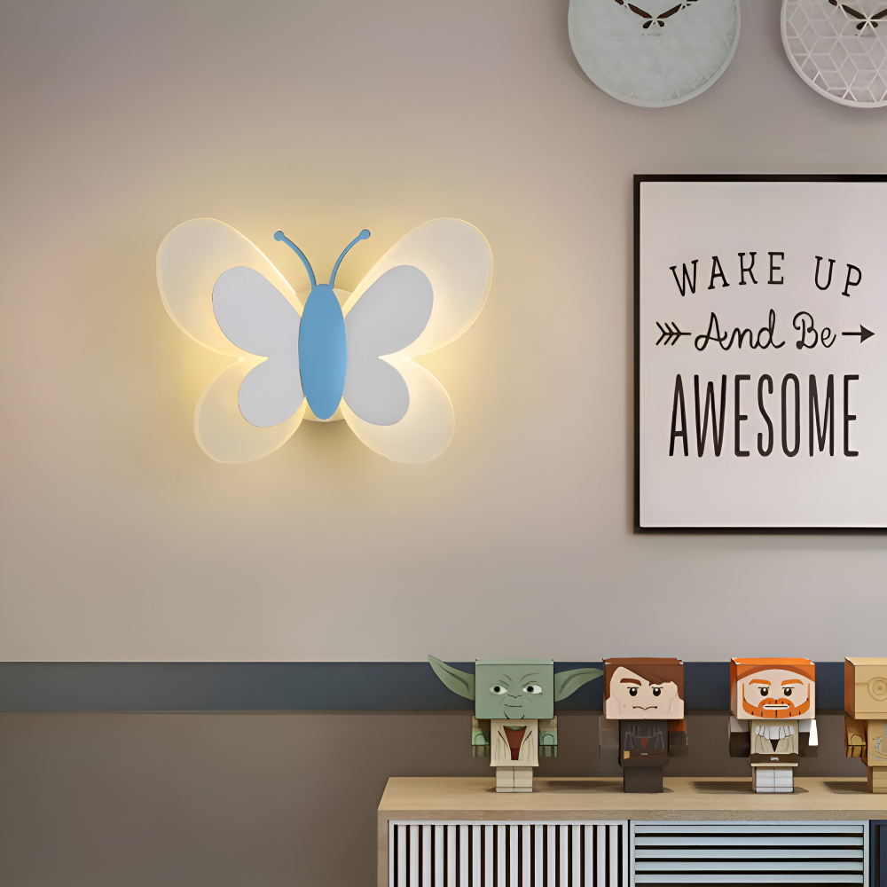 Colorful Acrylic Butterfly Wall Light – LED Indoor Lighting for Kids' Rooms, Energy Efficient and Safe with Customizable Lighting 6