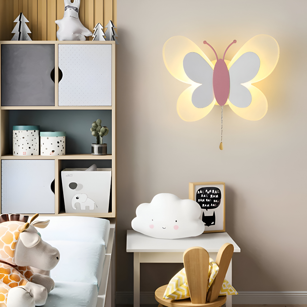 Colorful Acrylic Butterfly Wall Light – LED Indoor Lighting for Kids' Rooms, Energy Efficient and Safe with Customizable Lighting 7