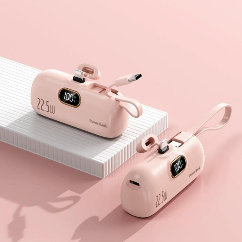 Compact 22.5W Power Bank – Lightweight Portable Charger for Fast Charging, 10,000 mAh Capacity, USB-A & USB-C Outputs 2