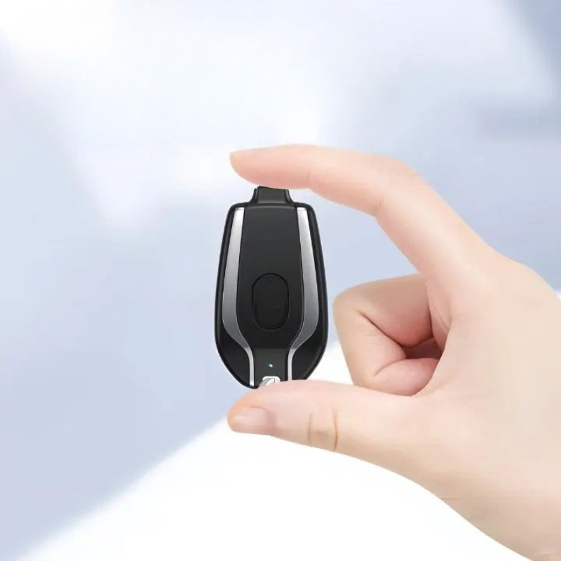 Compact Keychain Power Bank – 1500mAh Portable Charger with Fast Charging for iOS and Type-C Devices 5