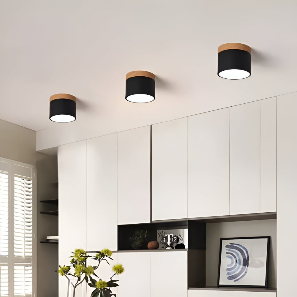 Contemporary LED Ceiling Light Fixture with Nordic Design – Soft Warm Illumination for Modern Spaces 8