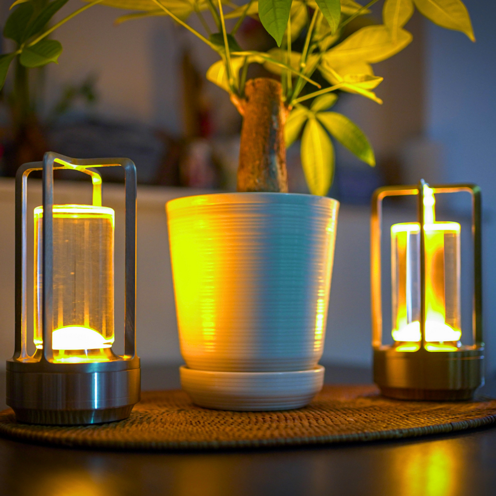 Rechargeable Crystal Lantern – Portable Ambient Light for Indoors & Outdoors