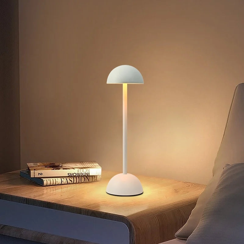 Cordless Nordic Minimalist Table Lamp with Customizable Lighting – Rechargeable Iron Design 6