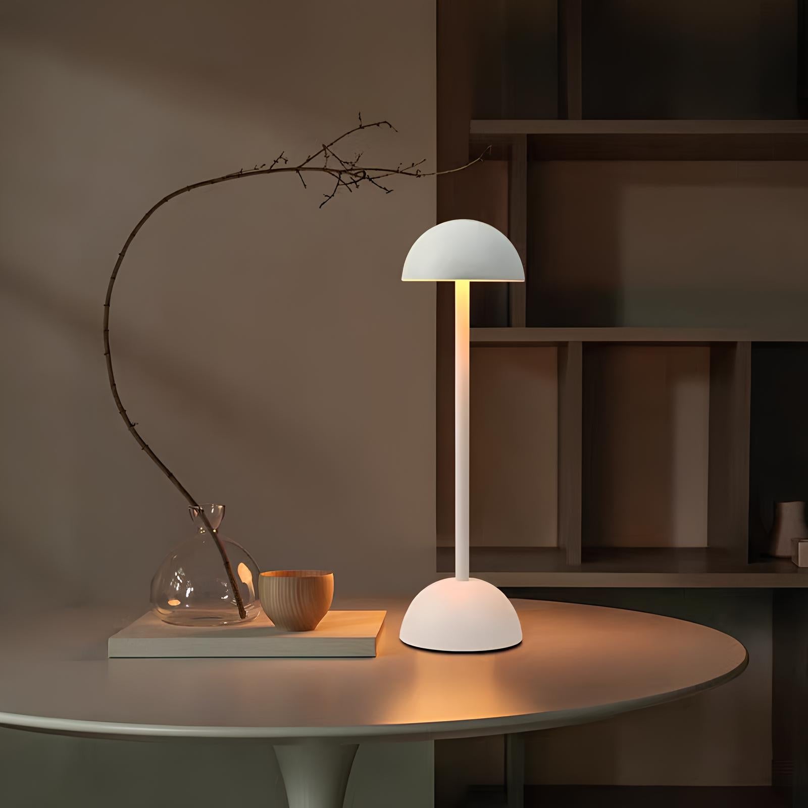 Cordless Nordic Minimalist Table Lamp with Customizable Lighting – Rechargeable Iron Design 7