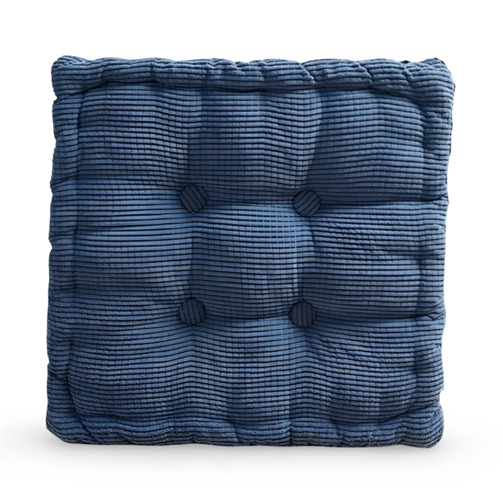 Corduroy Floor Pillow – Stylish 40x40 cm Meditation Cushion for Yoga and Relaxation, Durable Cotton Design 6