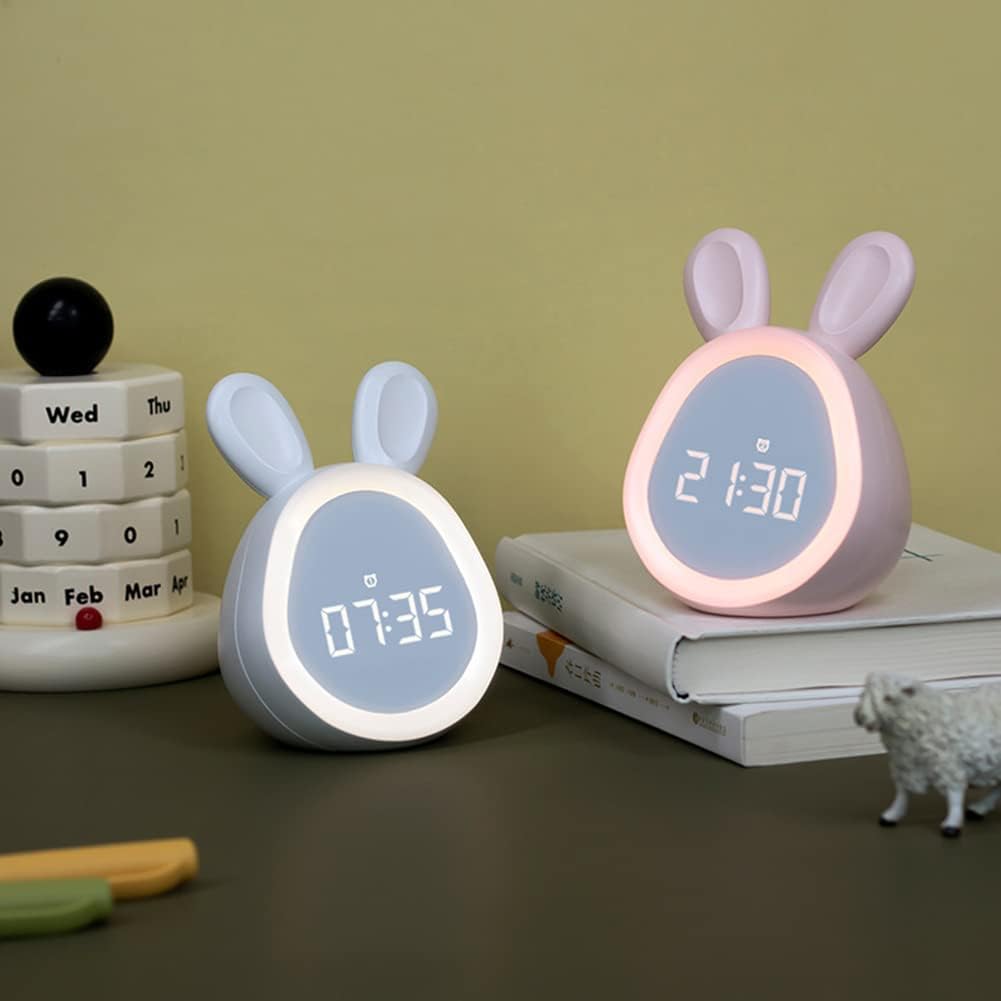 Cute Cartoon LED Alarm Clock with Energy Saving Feature – Compact Digital Clock for Kids and Adults 5
