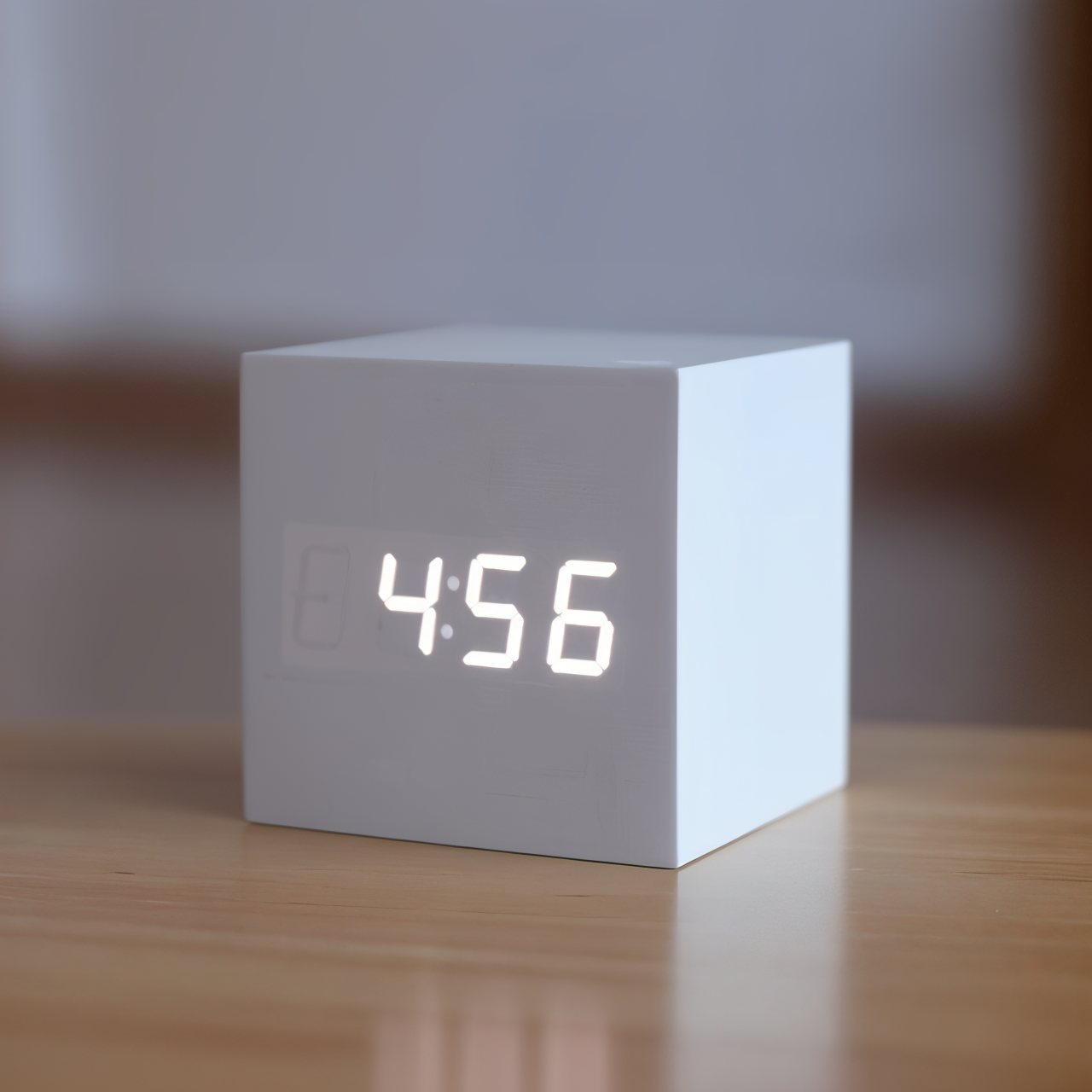 Digital LED Alarm Clock – Stylish Wooden Cube Design with Easy Settings and Clear Sound 7