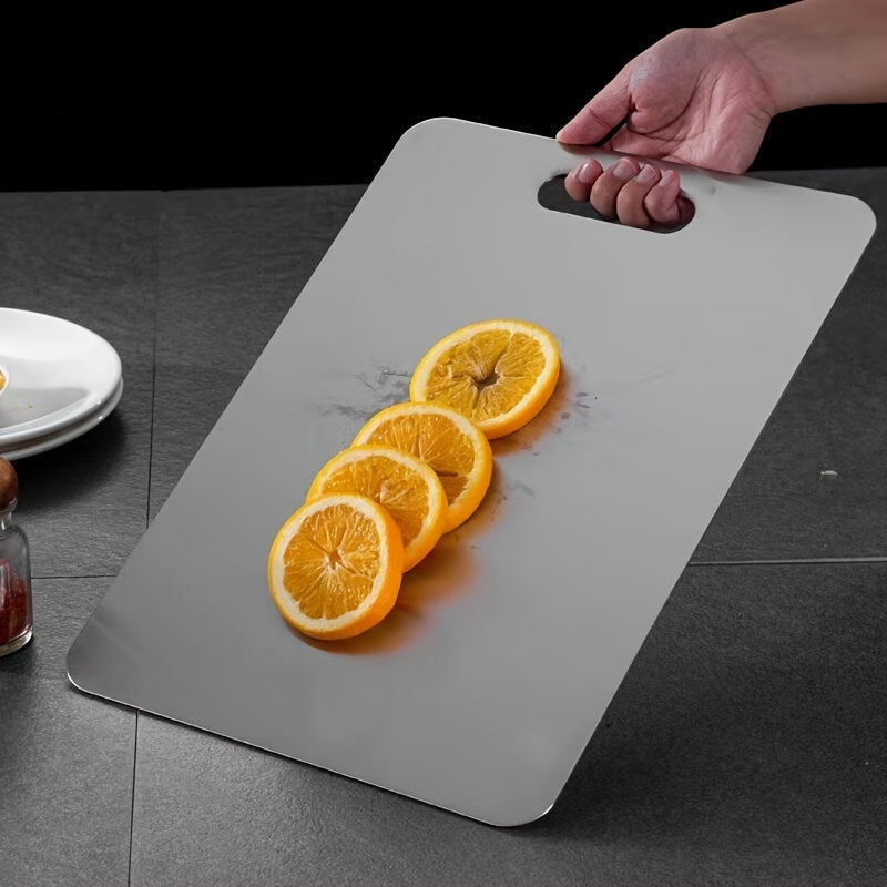 Double-Sided Stainless Steel Cutting Board – Anti-Bacterial Food-Grade Chopping Board for Meat and Vegetables 2