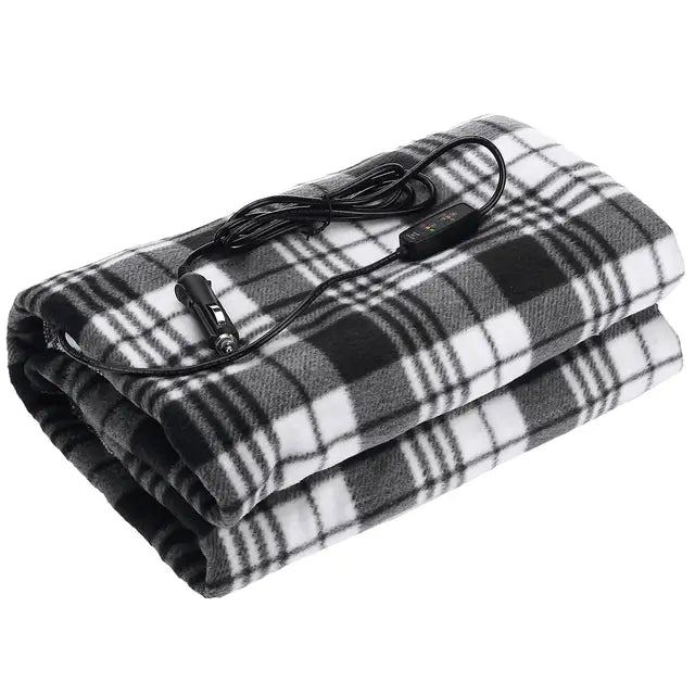 Electric Heating Blanket - Soft Polar Fleece, 12V Portable Heated Throw for Car and Home, 59 x 40 with Auto Shut-Off Safety Feature 5
