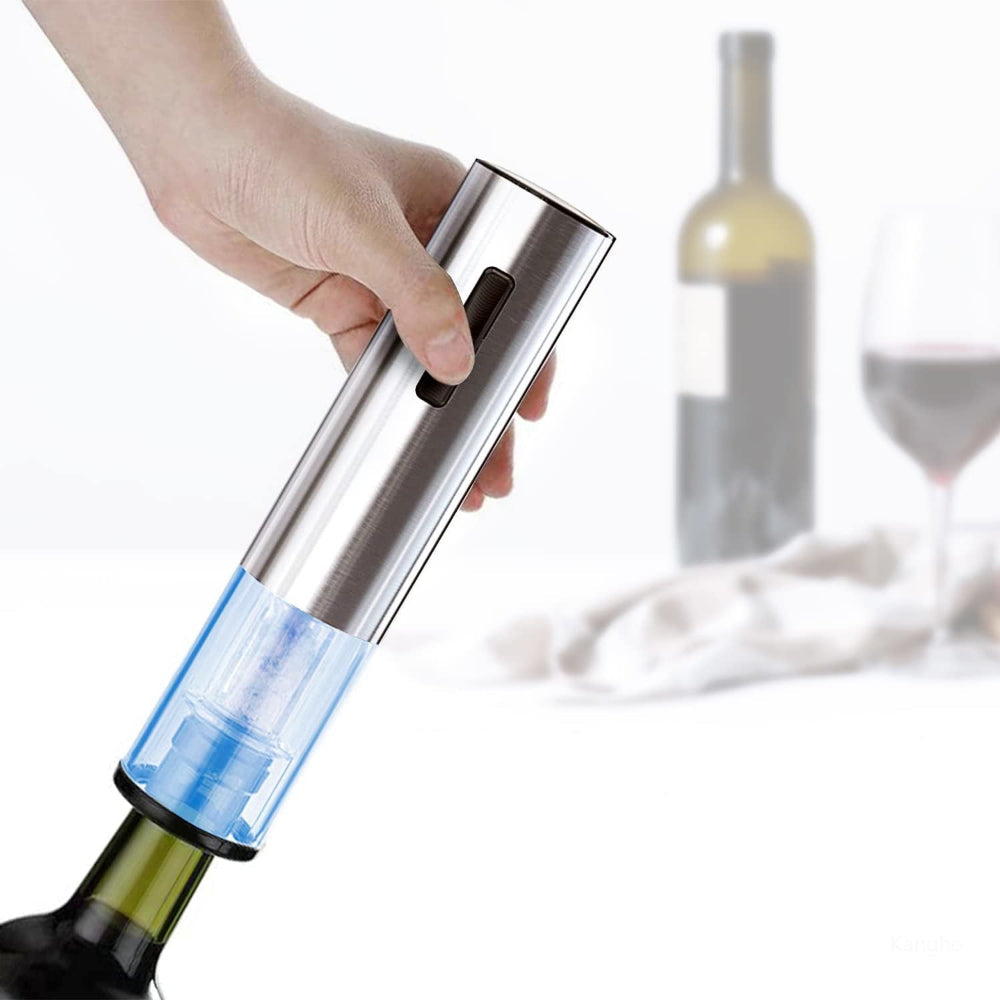 Electric Wine Bottle Opener with LED Light Indicator – Rechargeable Corkscrew for Effortless Wine Opening 4