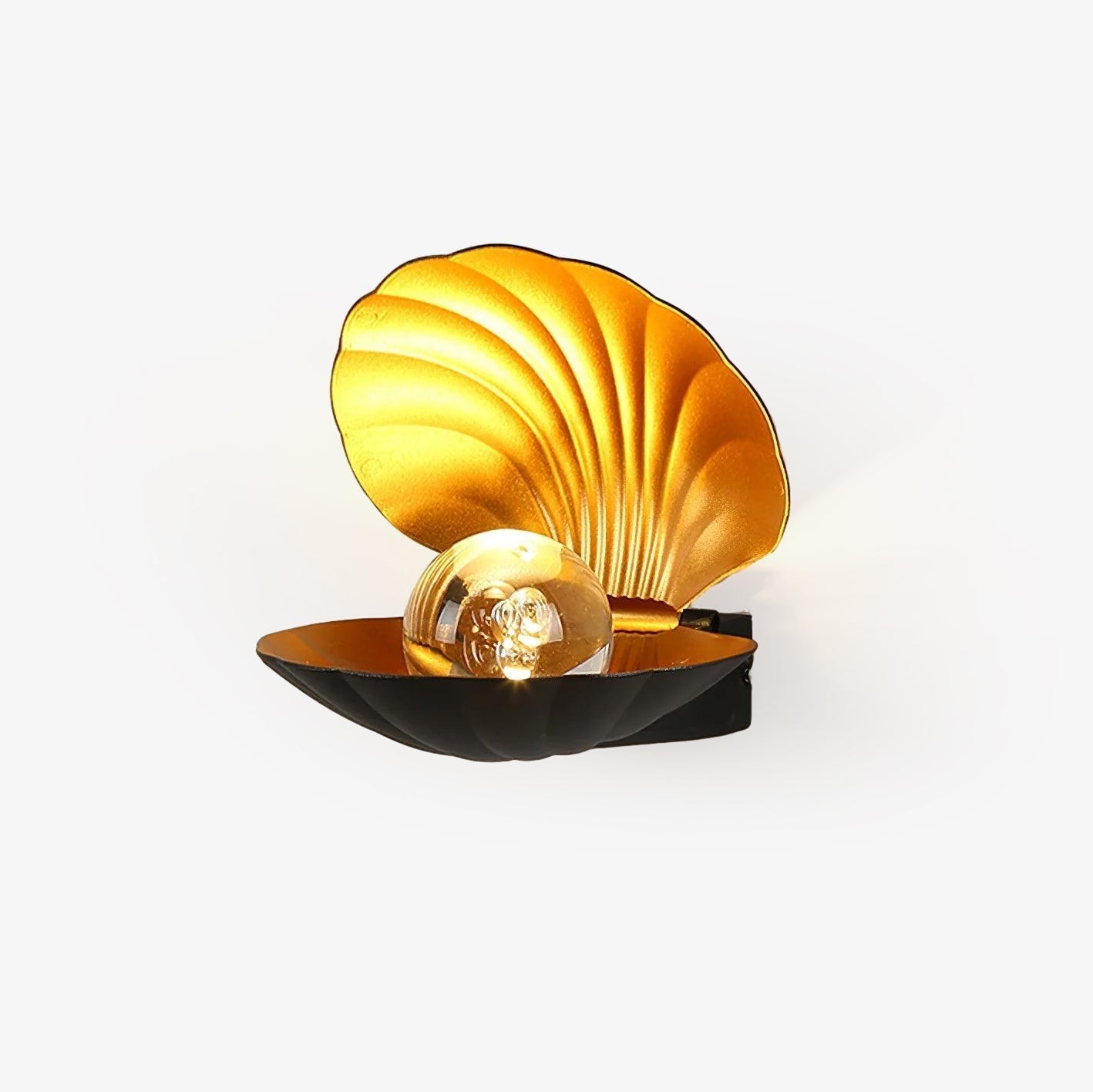 Elegant Aluminum Pearl Clam Wall Light Sconce – Integrated LED Indoor Wall Lamp for Modern Decor 1