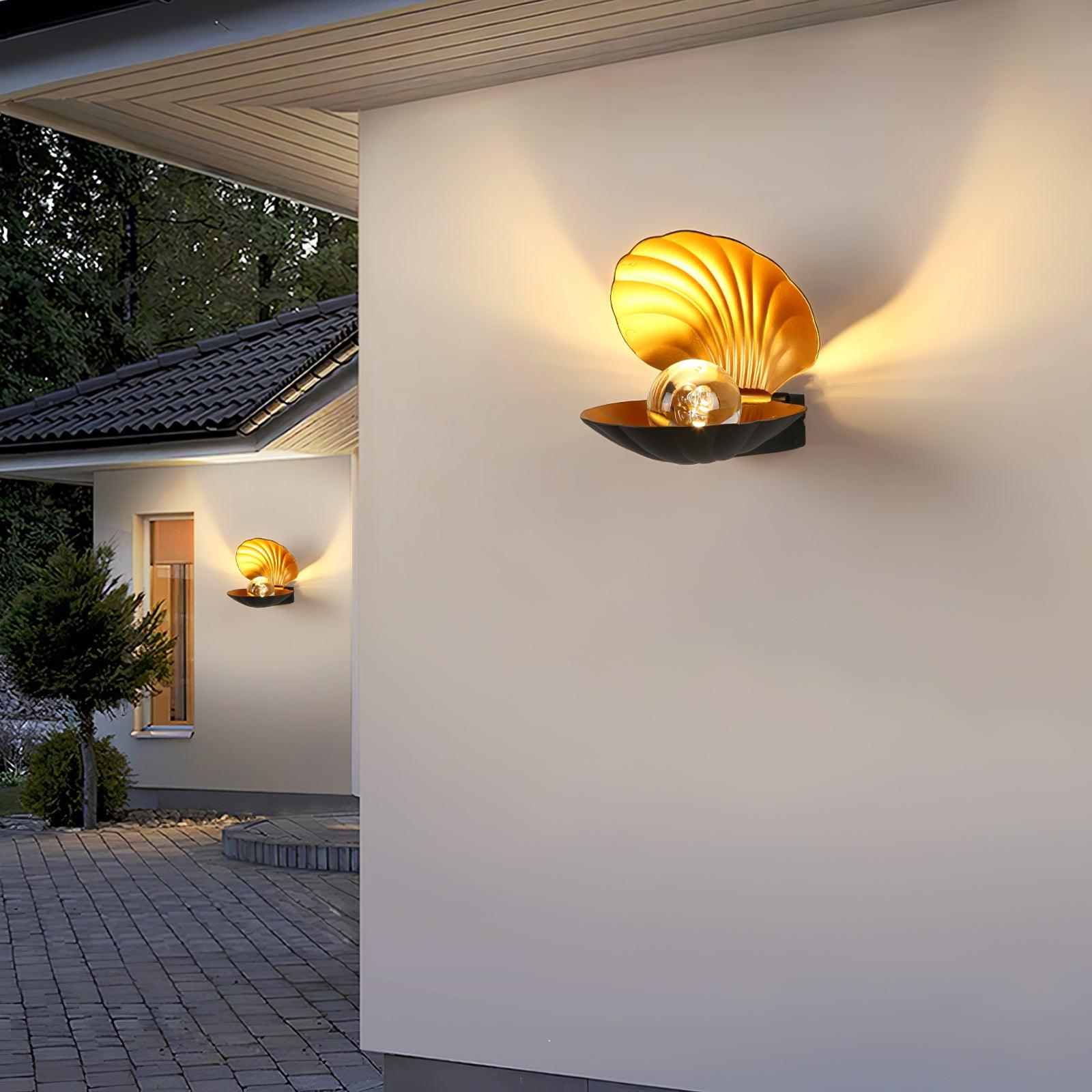 Elegant Aluminum Pearl Clam Wall Light Sconce – Integrated LED Indoor Wall Lamp for Modern Decor 5